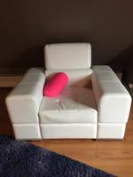 Fauteuil blanc, Maison & Meubles, Enlèvement, Utilisé, Une personne, Cuir