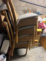 Set van 4 rieten stoelen, Utilisé, Enlèvement ou Envoi