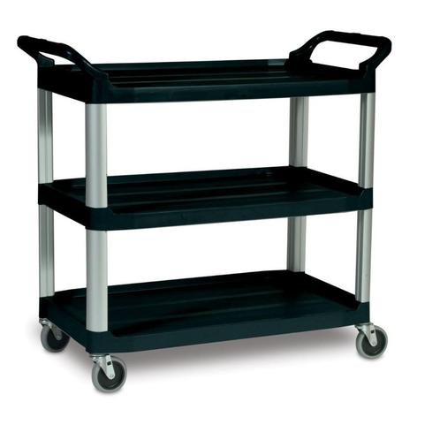 Rubbermaid X-tra serveerwagen zwart  GN-F693, Huis en Inrichting, Woonaccessoires | Dienbladen, Nieuw, Kunststof, Rechthoekig