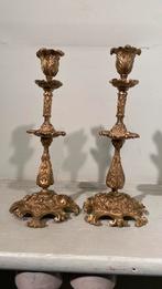 Set bronzen kandelaars, Antiek en Kunst, Ophalen