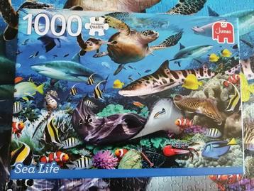 Puzzle Jumbo 1000 pièces "Sea Life" beschikbaar voor biedingen