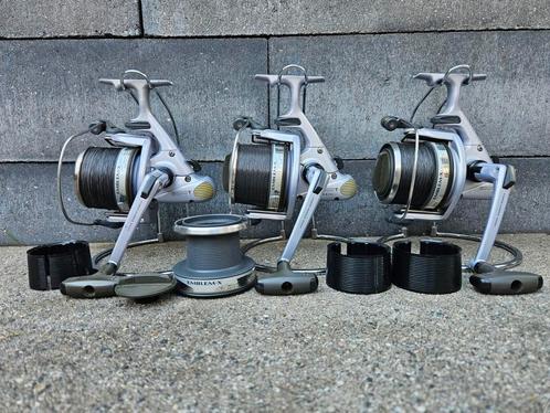 3 Daiwa Emblem-X 5000T Met Doosjes, Watersport en Boten, Hengelsport | Karpervissen, Zo goed als nieuw, Ophalen of Verzenden