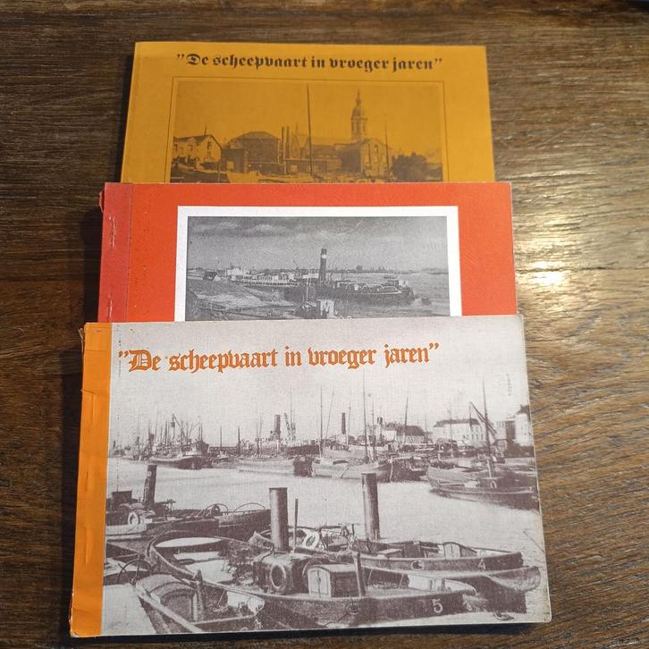 3 x De scheepvaart in vroeger jaren, Boeken, Vervoer en Transport, Ophalen of Verzenden