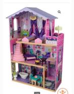 Groot houten poppenhuis met meubeltjes, Enlèvement, Comme neuf, Maison de poupées