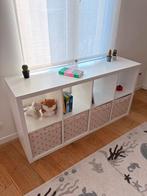 Witte Kallax kast Ikea 146,5 x 76,5 cm cm incl laden/bakken, Ophalen, Met plank(en), Gebruikt, 50 tot 100 cm