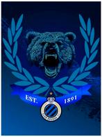 Groot metaal club brugge bord 30x40, Verzamelen, Ophalen of Verzenden, Zo goed als nieuw