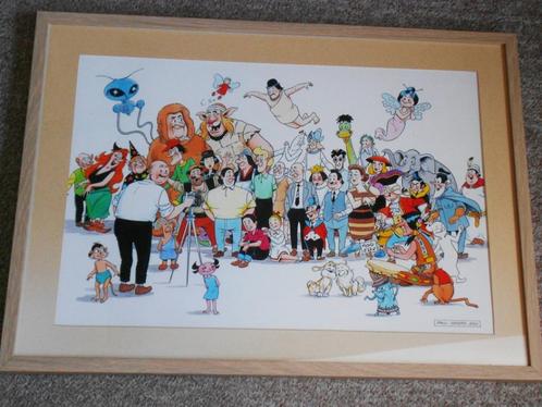 Paul Geerts - striphelden Suske en Wiske - orig tek 60x40 cm, Boeken, Stripverhalen, Nieuw, Ophalen of Verzenden
