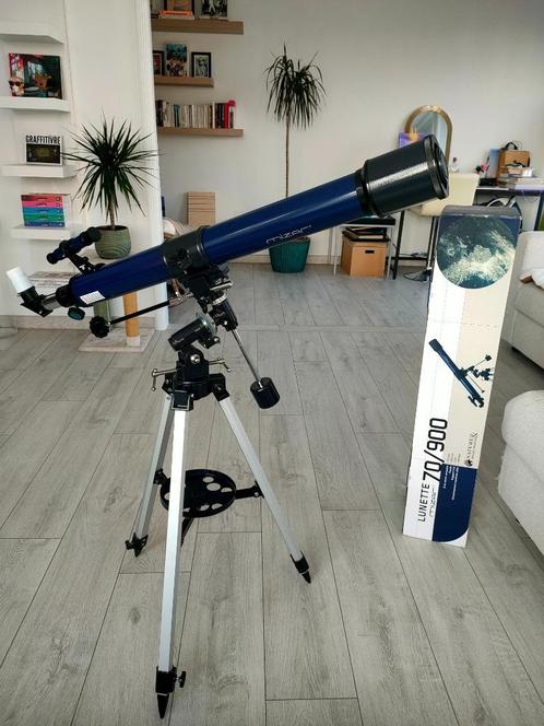Télescope Mizar 70/900 + Petit Larousse de l'Astronomie, TV, Hi-fi & Vidéo, Matériel d'optique | Télescopes, Comme neuf, Avec trépied