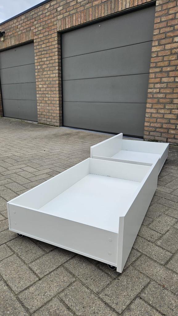 Bedlade MALM Ikea, Huis en Inrichting, Slaapkamer | Bedden, Zo goed als nieuw, Tweepersoons, 100 cm, 190 cm of minder, Hout, Wit