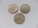 Lot 3x 1/2 frank zwitserland silver 1957 1958 1959, Ophalen of Verzenden, Overige landen, Losse munt, Zilver