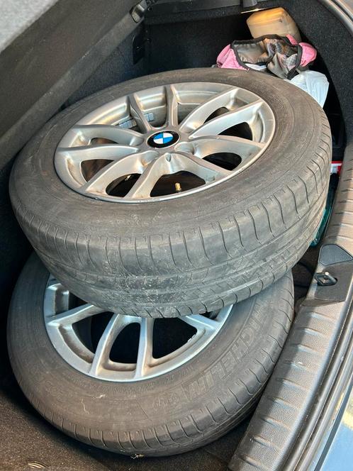 Set van 2 BMW velgen met banden 205/60 R16 (Michelin), Auto-onderdelen, Banden en Velgen, Banden en Velgen, Zomerbanden, 16 inch