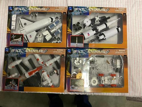 Space adventure 4 model kits: shuttle, rocket, ISS, rover, Kinderen en Baby's, Speelgoed | Educatief en Creatief, Nieuw, Knutselen
