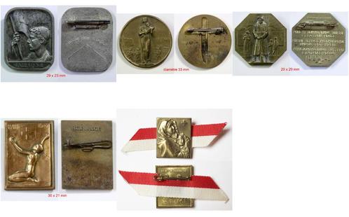 Médaille-CH_Suisse_Lot de 5 badges de la fête nationale suis, Collections, Objets militaires | Général, Armée de terre, Enlèvement ou Envoi