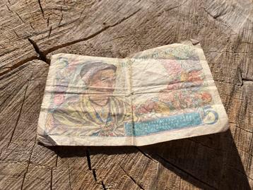 Franse franc biljet beschikbaar voor biedingen