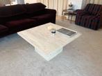 salontafel travertin, Maison & Meubles, Moins de 50 cm, Vintage, 50 à 100 cm, Carré
