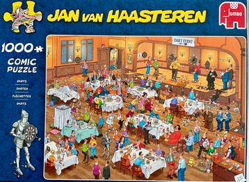 Puzzle 1000 pièces Jan van Haasteren Darts, Enlèvement ou Envoi, 500 à 1500 pièces, Comme neuf, Puzzle