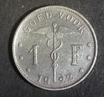 1 frank 1922 VL Albert 1, Ophalen of Verzenden, Losse munt