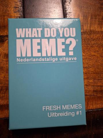NIEUW - uitbreiding 1 van What do you meme? beschikbaar voor biedingen