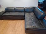 Lederen hoekzetel, gratis af te halen, Huis en Inrichting, Zetels | Complete zithoeken, Ophalen, Gebruikt, Leer