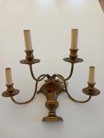 Klassieke wandlamp - 4 kaarslampen, Huis en Inrichting, Gebruikt, Metaal, Ophalen, Klassiek - uit de jaren '60