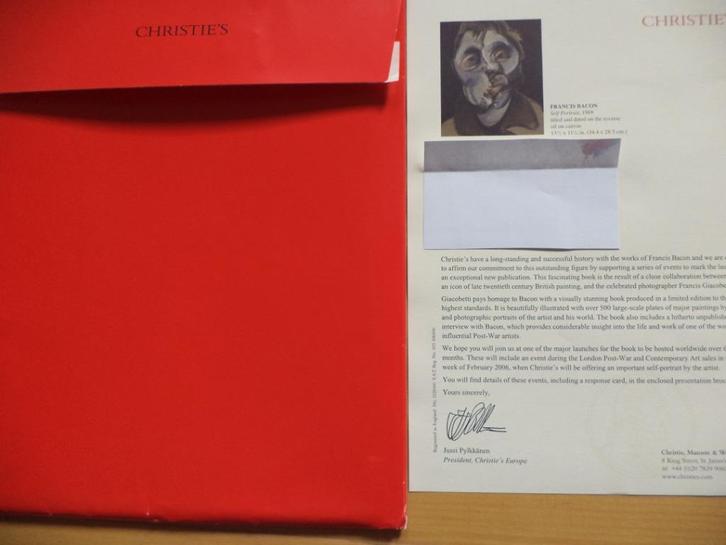2006 éd. Christie's Francis Bacon, Francis Giacobetti + DVD, Livres, Art & Culture | Arts plastiques, Enlèvement ou Envoi