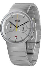 Braun chronograaf, nieuw in doos met garantie, Handtassen en Accessoires, Horloges | Heren, Overige merken, Staal, Staal, Polshorloge