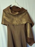 Ensemble robe ¾ en lin 123 reflets dorés, étole assortie T38, Kleding | Dames, Gelegenheidskleding, Maison 123, Ophalen of Verzenden