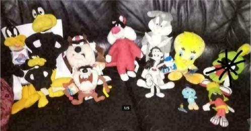 15 knuffels Looney Tunes, Warner Bros, 2-5€/st 35€/lot, Collections, Personnages de BD, Utilisé, Statue ou Figurine, Looney Tunes