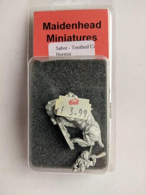 Maidenhead Miniatures Sabretooth cavalry #3 Hornist 28mm MIB, Hobby en Vrije tijd, Wargaming, Nieuw, Overige soorten, Figuurtje(s)