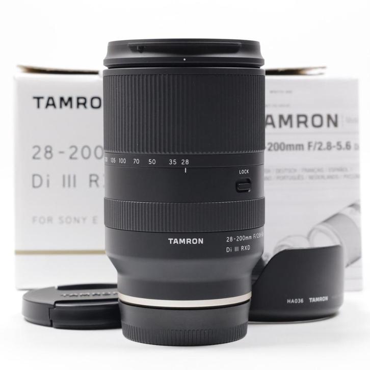 Tamron 28-200mm f/2.8-5.6 Di III RXD (Sony FE) – prima staat, Audio, Tv en Foto, Foto | Lenzen en Objectieven, Zo goed als nieuw