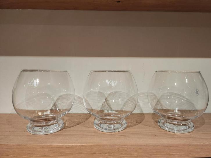 3 glazen stolpen multi functioneel handgemaakt, Huis en Inrichting, Woonaccessoires | Stolpen, Zo goed als nieuw, Ophalen