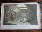 RARE ! Bibliothèque Sainte Geneviève Vue d'optique XVIIIème, Enlèvement ou Envoi
