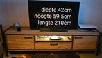 Tv meubel met led verlichting, Huis en Inrichting, Kasten |Televisiemeubels, Minder dan 100 cm, 25 tot 50 cm, 200 cm of meer, Eikenhout