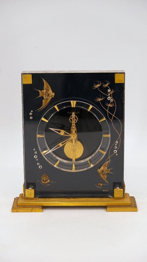Jaeger-LeCoultre Marina 'Angel Fish'-bureauklok, Antiek en Kunst, Antiek | Klokken, Ophalen of Verzenden