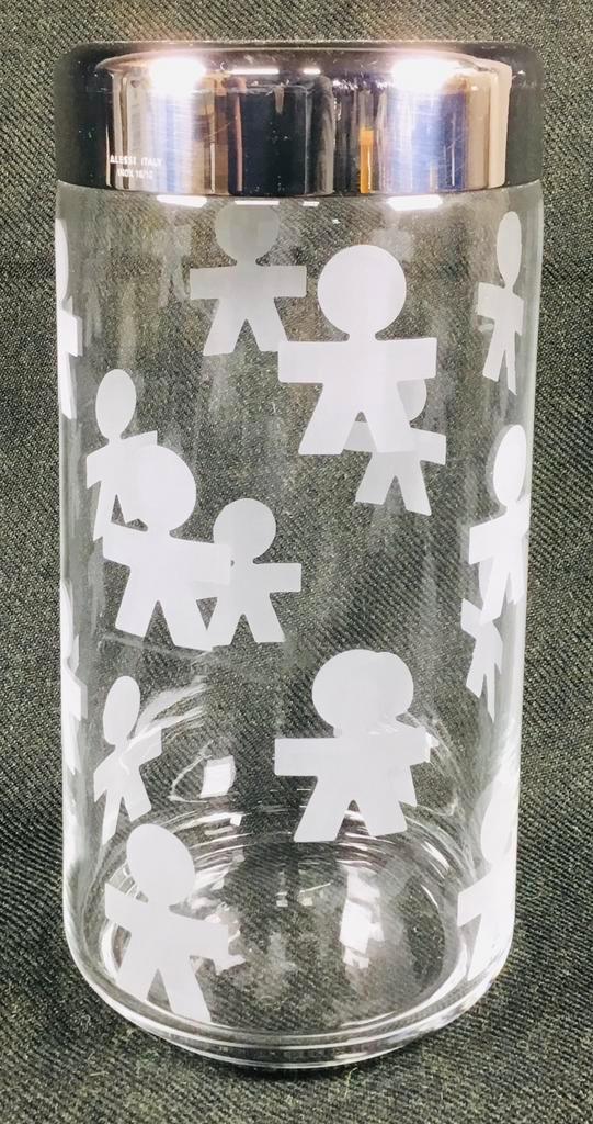 Alessi Girotondo glazen voorraadpot design King Kong, Antiek en Kunst, Kunst | Designobjecten, Ophalen of Verzenden