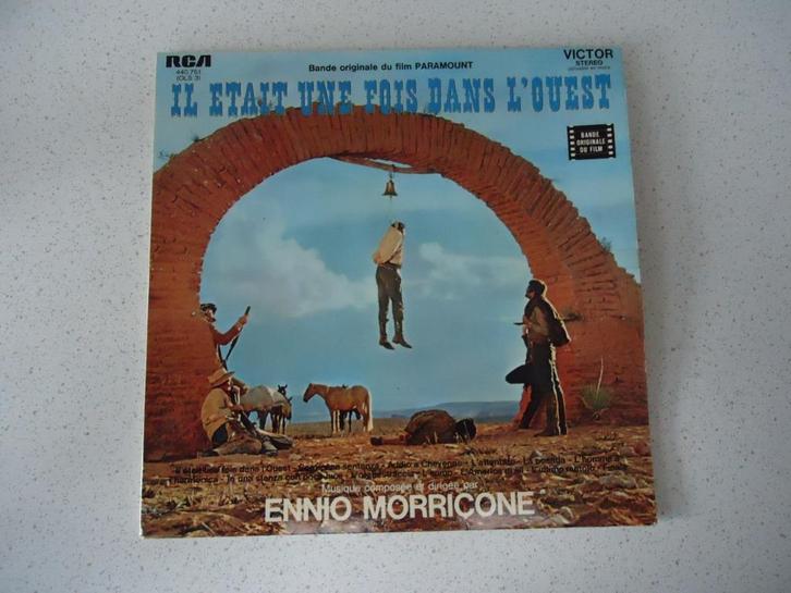 LP "Ennio Morricone" Il Etait Une Fous Dans L' Oust., Cd's en Dvd's, Vinyl | Filmmuziek en Soundtracks, Gebruikt, 12 inch, Ophalen of Verzenden