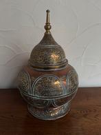 Marokaanse pot in koper 42x26, Antiek en Kunst, Antiek | Brons en Koper, Ophalen, Koper