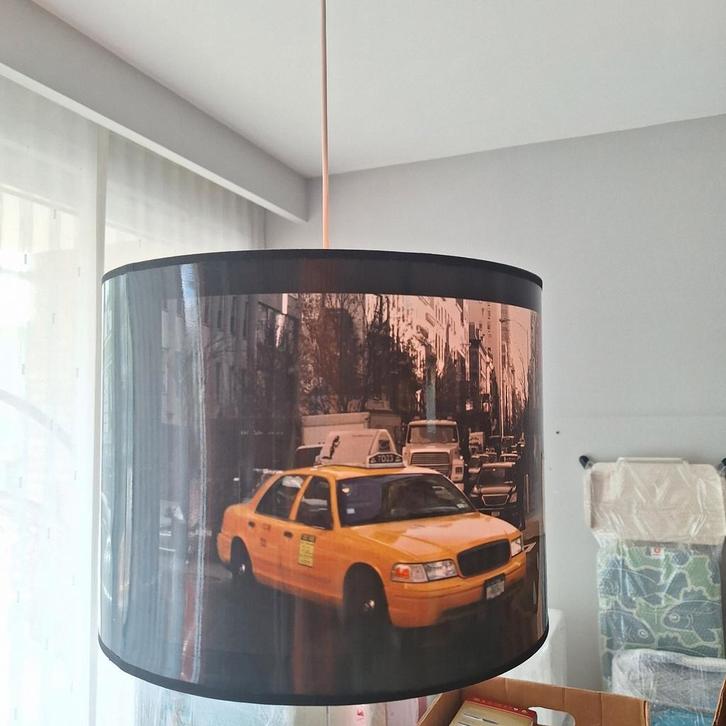 Hanglamp, Huis en Inrichting, Lampen | Plafondlampen, Gebruikt, Kunststof, Ophalen