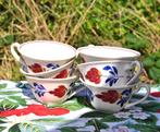 6 tasses a café royal boch motif boerenbont, Huis en Inrichting, Ophalen of Verzenden, Gebruikt, Keramiek, Kop(pen) en/of Schotel(s)