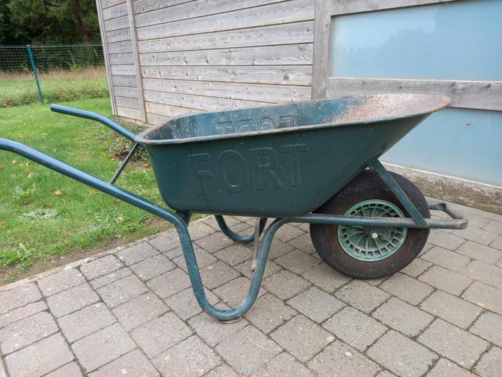 Kruiwagen FORT versterkt model voor zware klussen, Tuin en Terras, Kruiwagens, Zo goed als nieuw, Ophalen