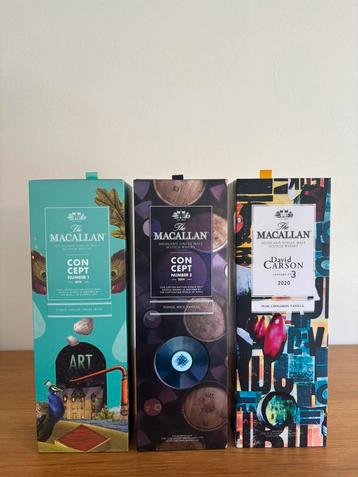 Macallan Concept 1/2/3 beschikbaar voor biedingen