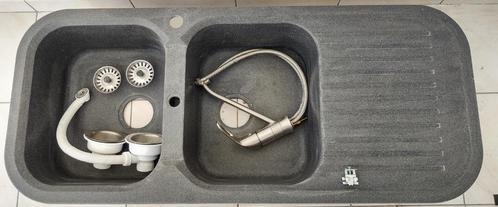 aanrecht franke fragranit met toebehoren, Doe-het-zelf en Bouw, Sanitair, Zo goed als nieuw, Wastafel, Steen, Ophalen