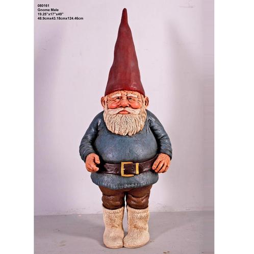 Statue de lutin 122 cm - statue de nain, Collections, Statues & Figurines, Neuf, Enlèvement