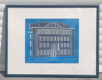 Lithographie façade signe beschikbaar voor biedingen