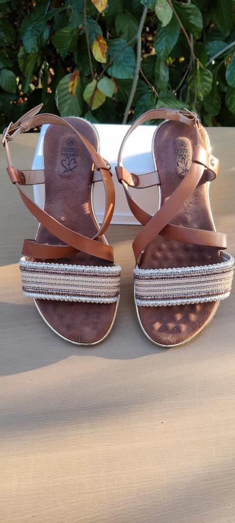 sandalen maat 36, Kleding | Dames, Schoenen, Gedragen, Sandalen of Muiltjes, Bruin, Ophalen of Verzenden
