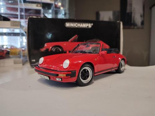 Porsche 911 cabriolet 1/18 minichamps, Hobby en Vrije tijd, Modelauto's | 1:18, Zo goed als nieuw, Auto, MiniChamps, Ophalen of Verzenden