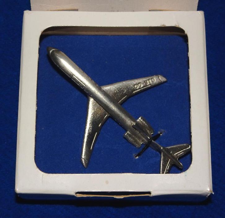 SN Mini Promo Pewter First Class Boeing B 727-29 (ZELDZAAM!), Verzamelen, Luchtvaart en Vliegtuigspotten, Zo goed als nieuw, Schaalmodel