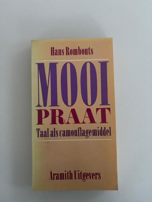 Hans Rombouts - Mooipraat Taal als Camouflagemiddel 1989, Boeken, Advies, Hulp en Training, Zo goed als nieuw, Ophalen of Verzenden