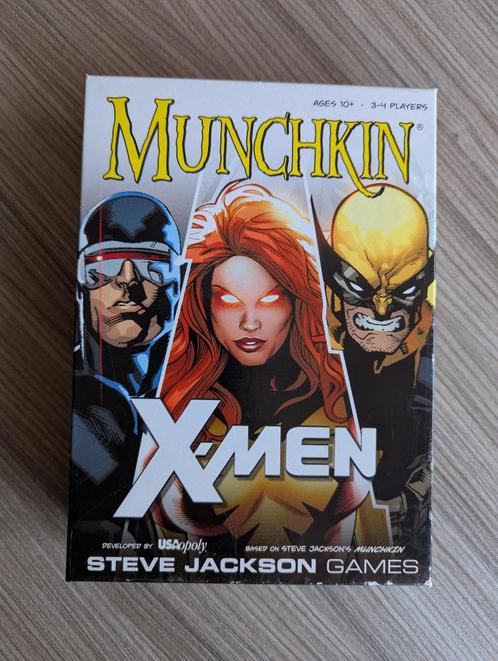 Munchkin X-men, Hobby en Vrije tijd, Gezelschapsspellen | Bordspellen, Zo goed als nieuw, Drie of vier spelers, Ophalen of Verzenden