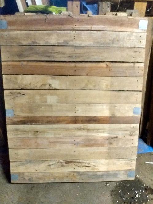 Gesloten palletten, Tuin en Terras, Palen, Balken en Planken, Zo goed als nieuw, Hardhout, Ophalen